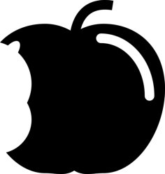 Apple With Big Bite Svg Line Art, Free Vectors File